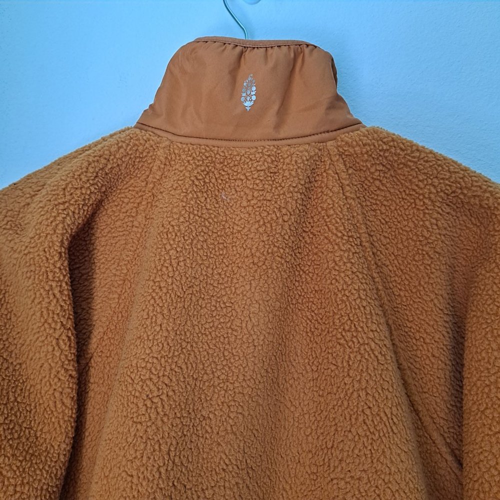 Free People Mustard Yellow Sherpa Jacket - Picture 9 of 15